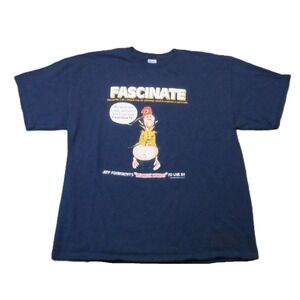 Facsinate Jeff Foxworthy Graphic T Shirt Mens XL Blue Heavyweight Funny Vintage